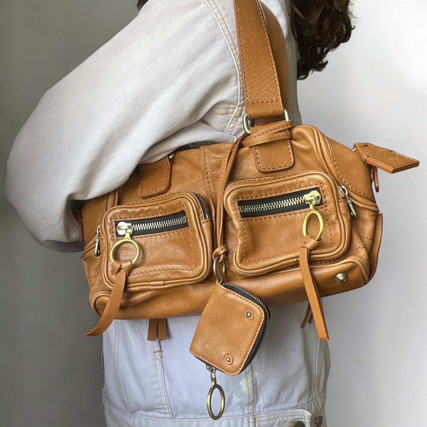 Chloé Betty Shoulder Bag Tan