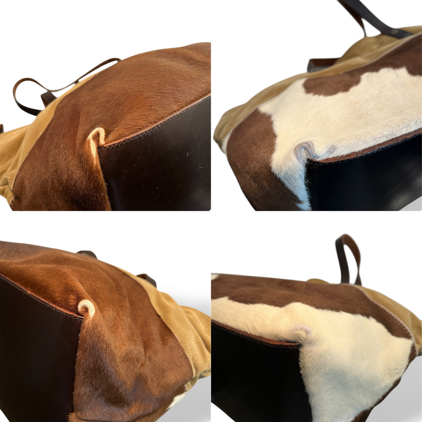 Miu Miu Rare Corduroy & Cow Tote
