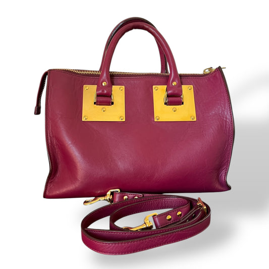 Sophie Hulme Leather Zip Bowler Bag