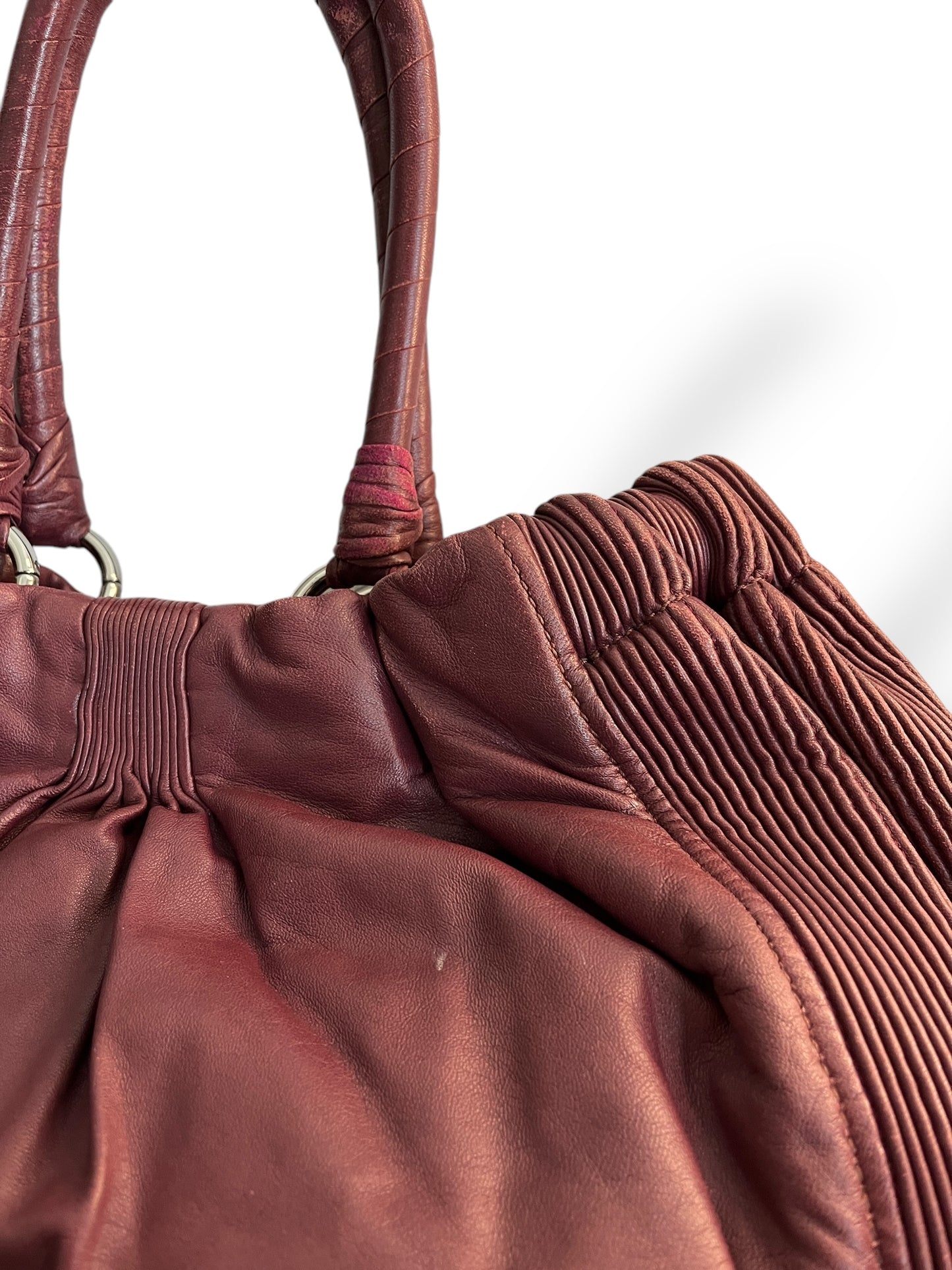 Miu Miu Vitello Oversized Hobo Bag