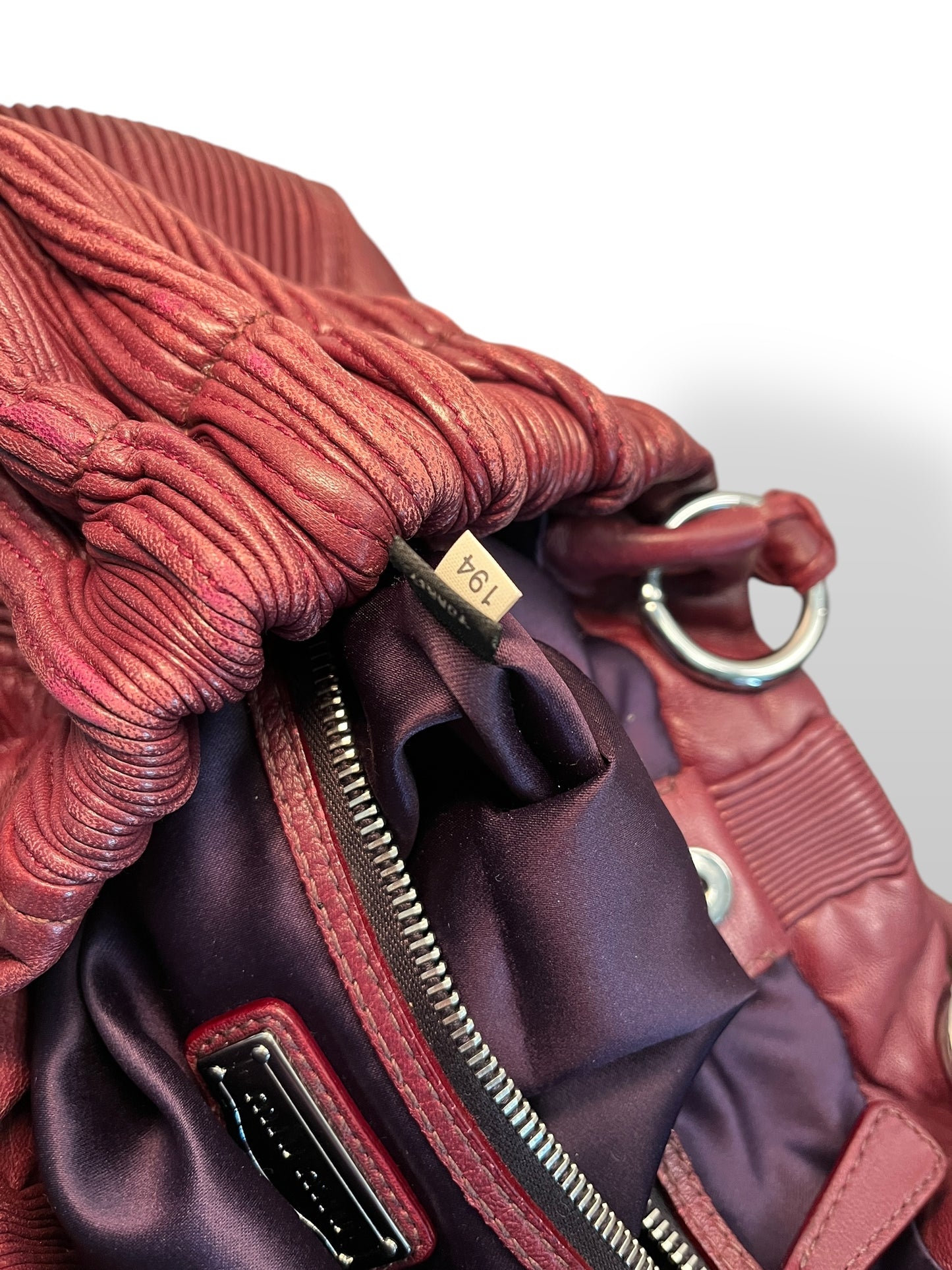 Miu Miu Vitello Oversized Hobo Bag