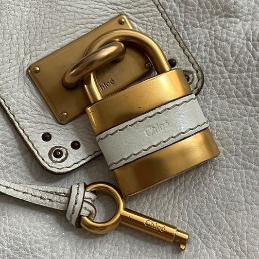 Chloé Paddington Shoulder Bag White