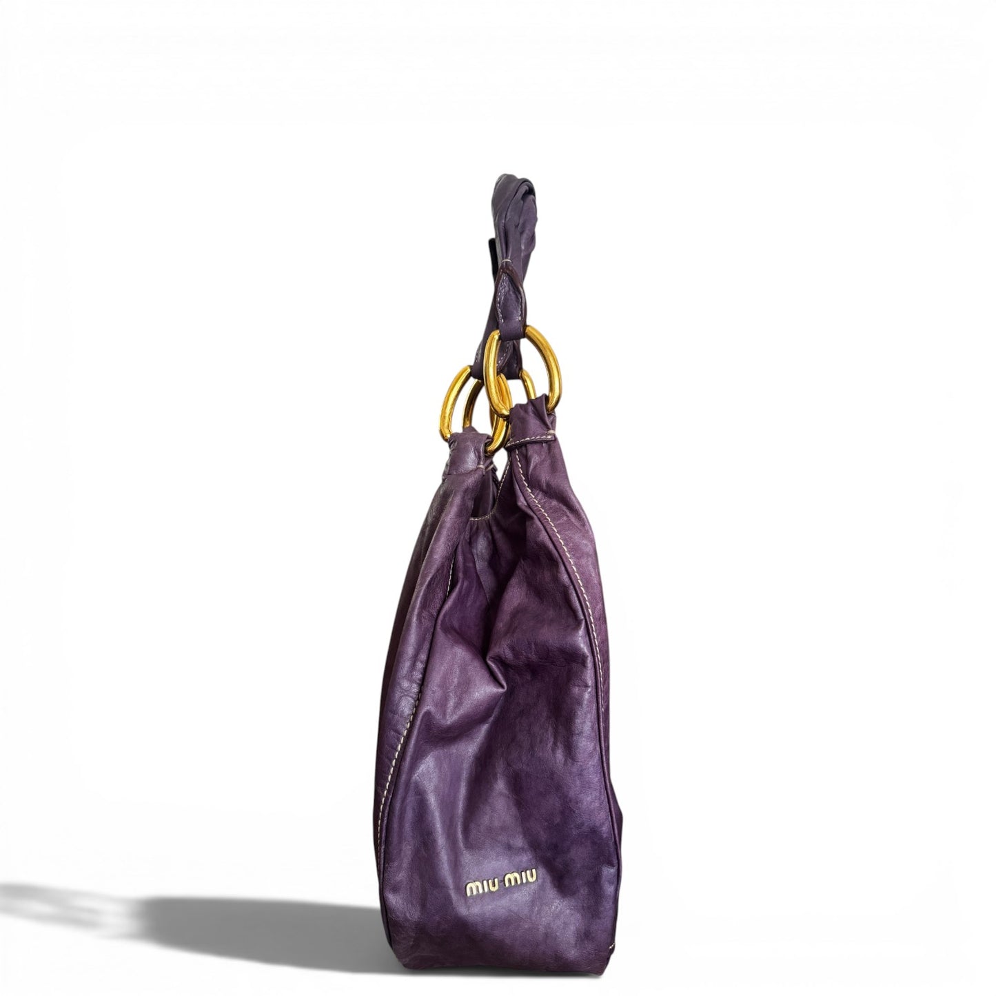 Miu Miu Round Vitello Hobo