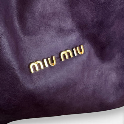 Miu Miu Round Vitello Hobo