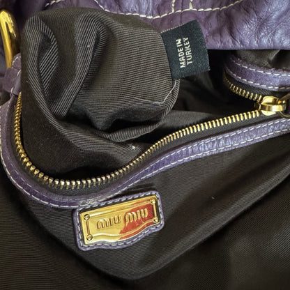 Miu Miu Round Vitello Hobo