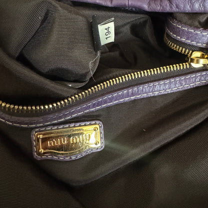 Miu Miu Round Vitello Hobo