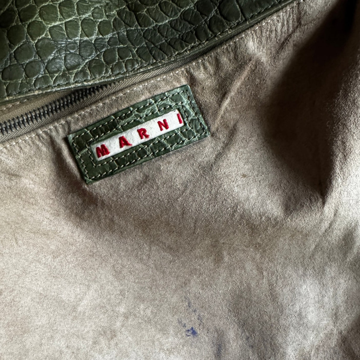 Marni Croc Embossed Bag