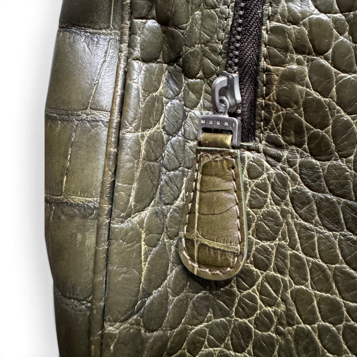 Marni Croc Embossed Bag