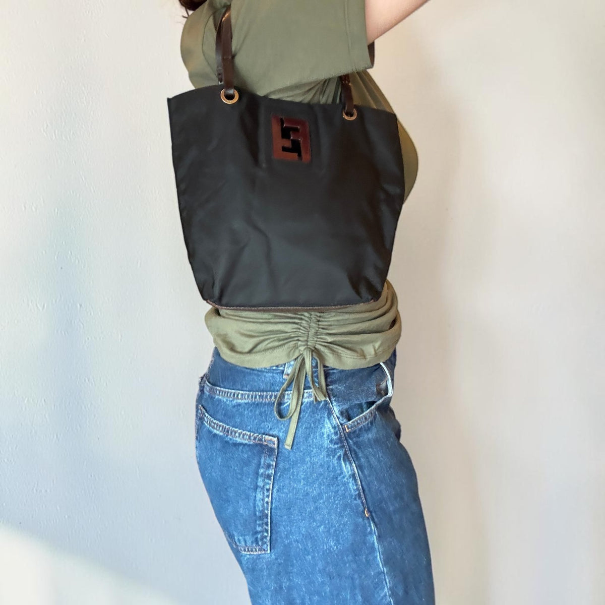 Fendi FF Nylon Mini Tote