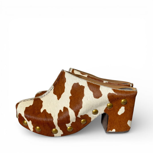 Tory Burch Cowhide Clogs