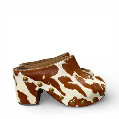 Tory Burch Cowhide Clogs