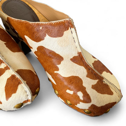 Tory Burch Cowhide Clogs