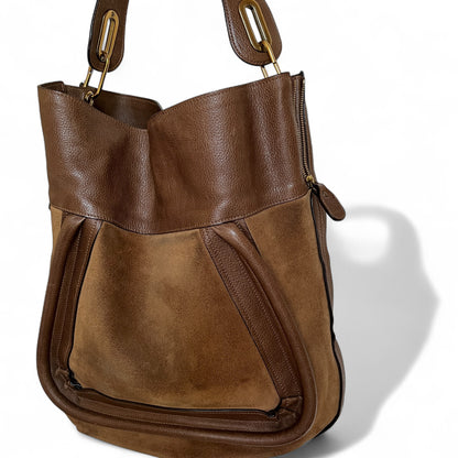 Chloé Paraty Large Suede Shoulder Bag