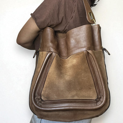 Chloé Paraty Large Suede Shoulder Bag