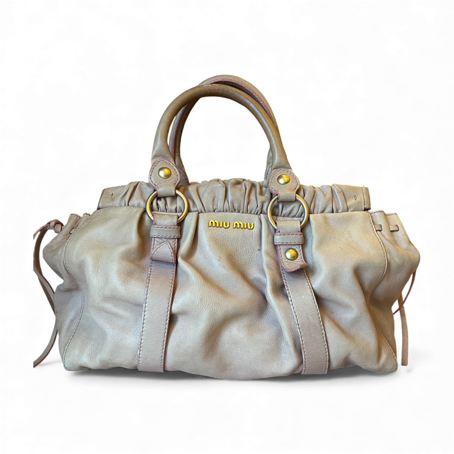 Miu Miu Vitello Gathered Bag