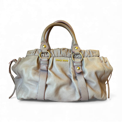 Miu Miu Vitello Gathered Bag