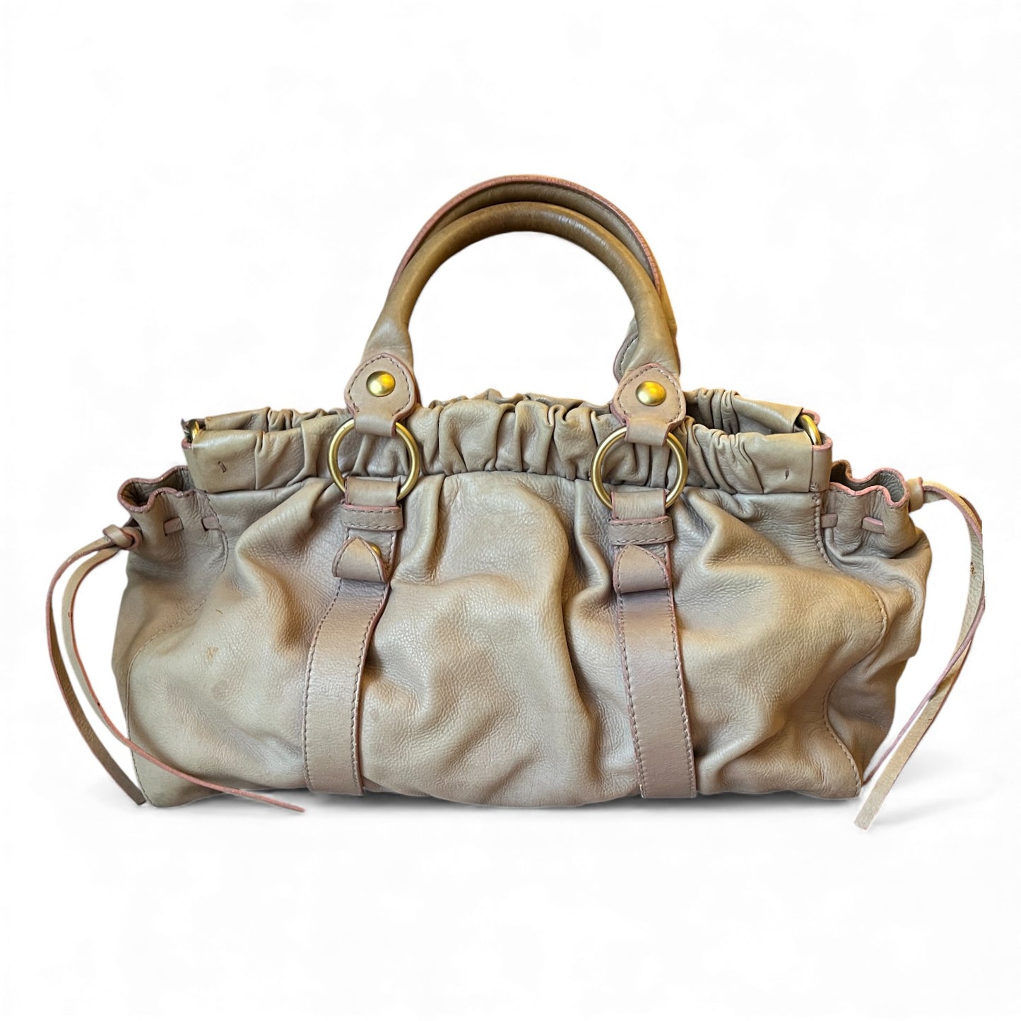 Miu Miu Vitello Gathered Bag