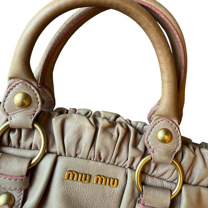 Miu Miu Vitello Gathered Bag