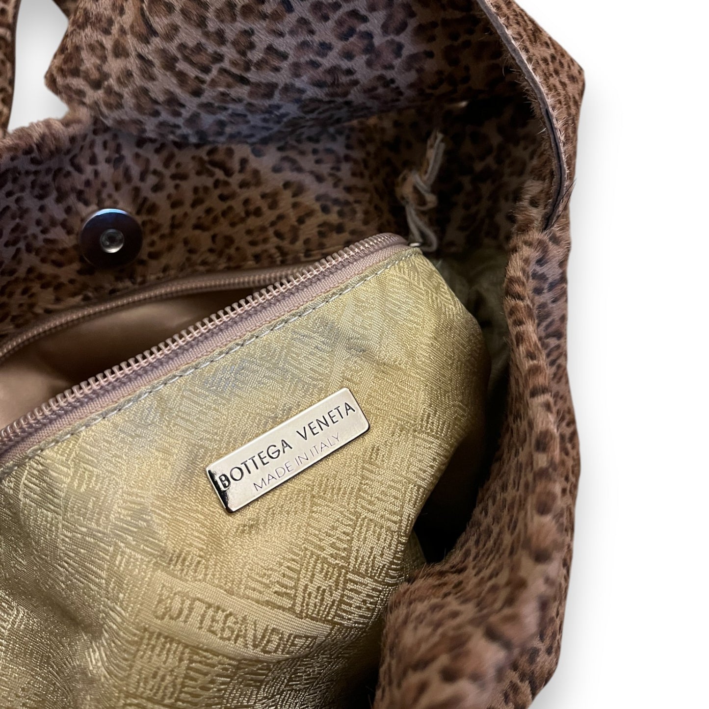 Bottega Veneta Leopard Cowhide Bag