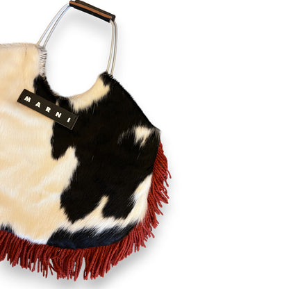 MARNI Pony-Hair Cow Fringe Bag