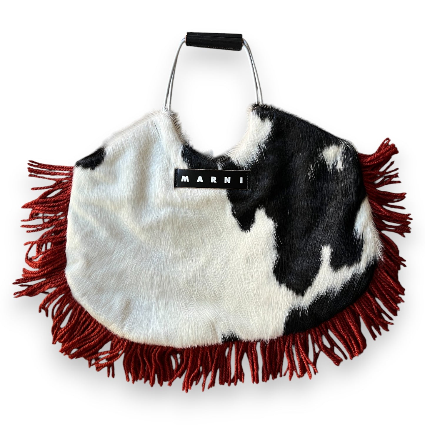 MARNI Pony-Hair Cow Fringe Bag
