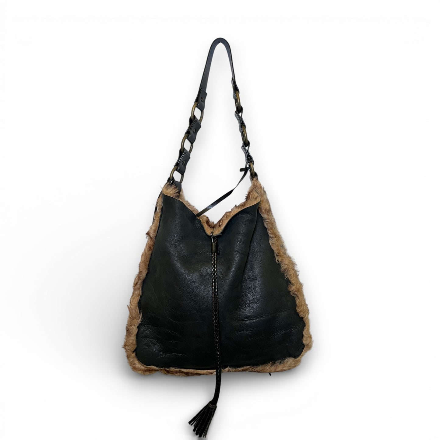 D&G Reversible Leather x Fur Bag