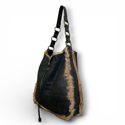 D&G Reversible Leather x Fur Bag