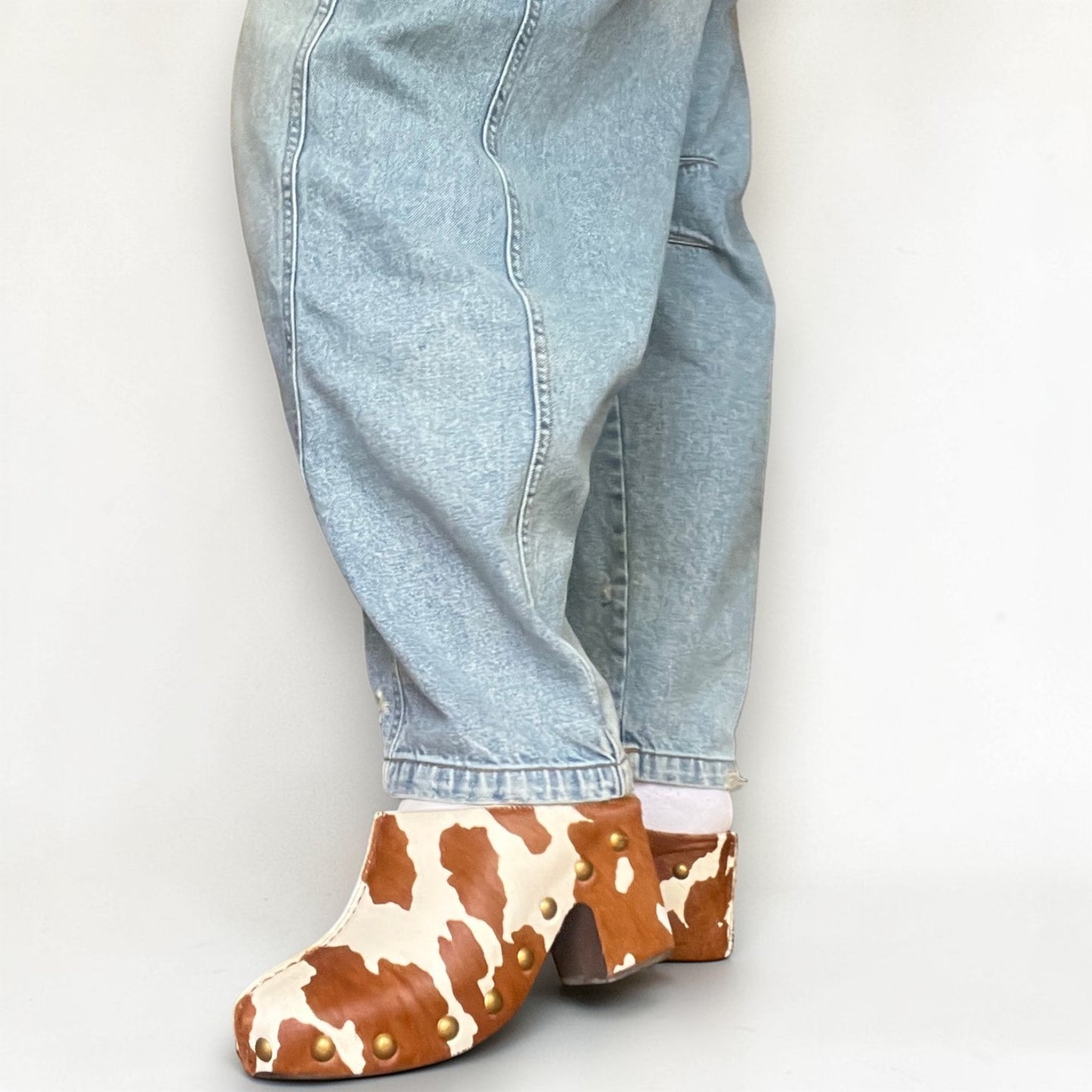Tory Burch Cowhide Clogs