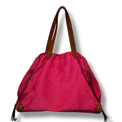 Miu Miu Magenta 90s Linen Tote Bag