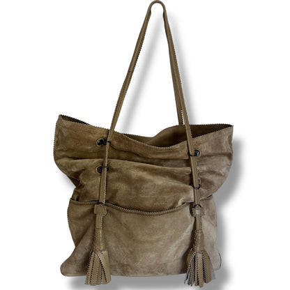 Bottega Veneta Fringe Suede Tote Bag