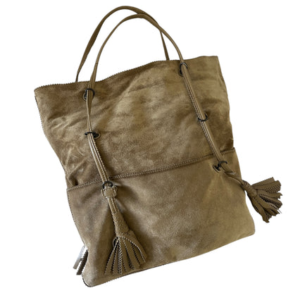 Bottega Veneta Fringe Suede Tote Bag