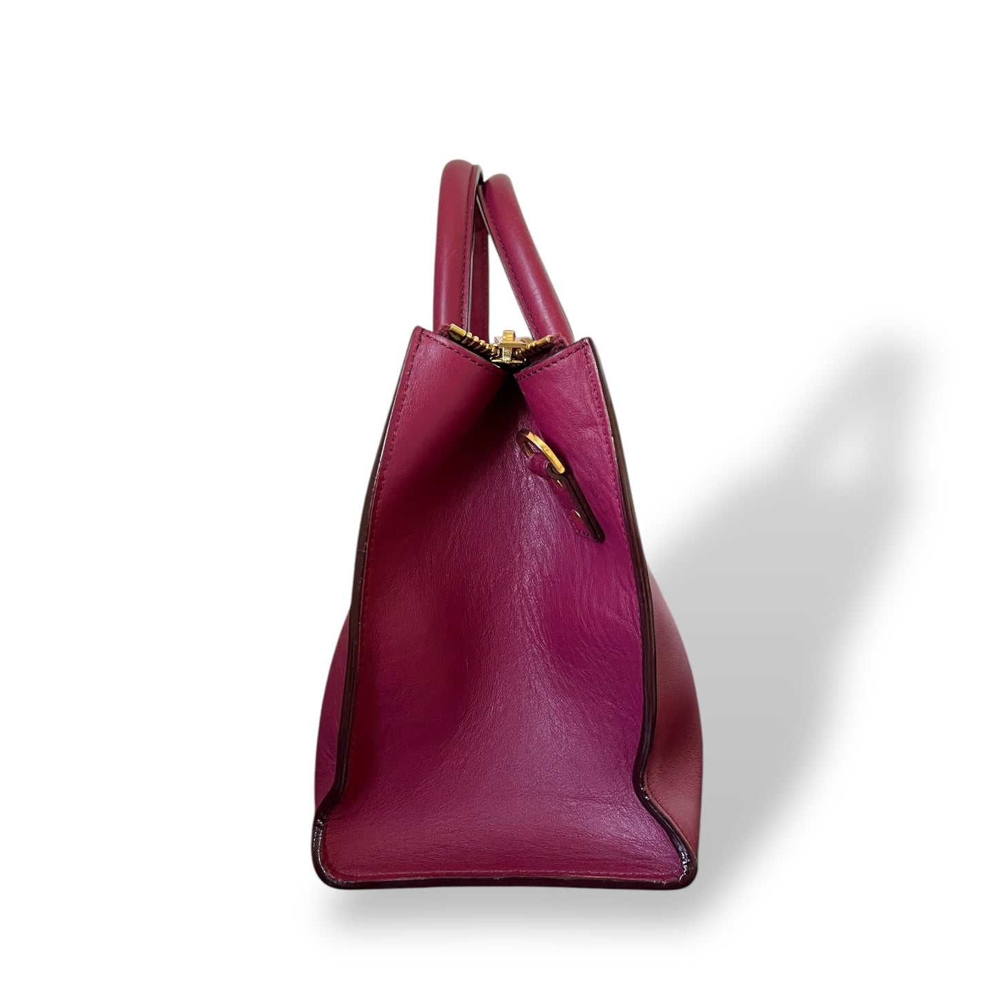 Sophie Hulme Leather Zip Bowler Bag