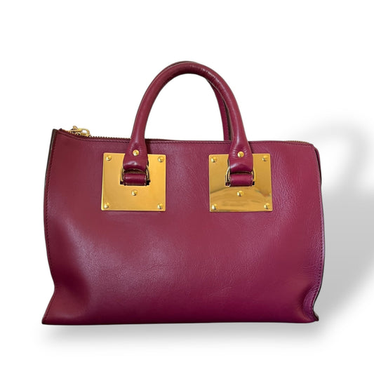 Sophie Hulme Leather Zip Bowler Bag