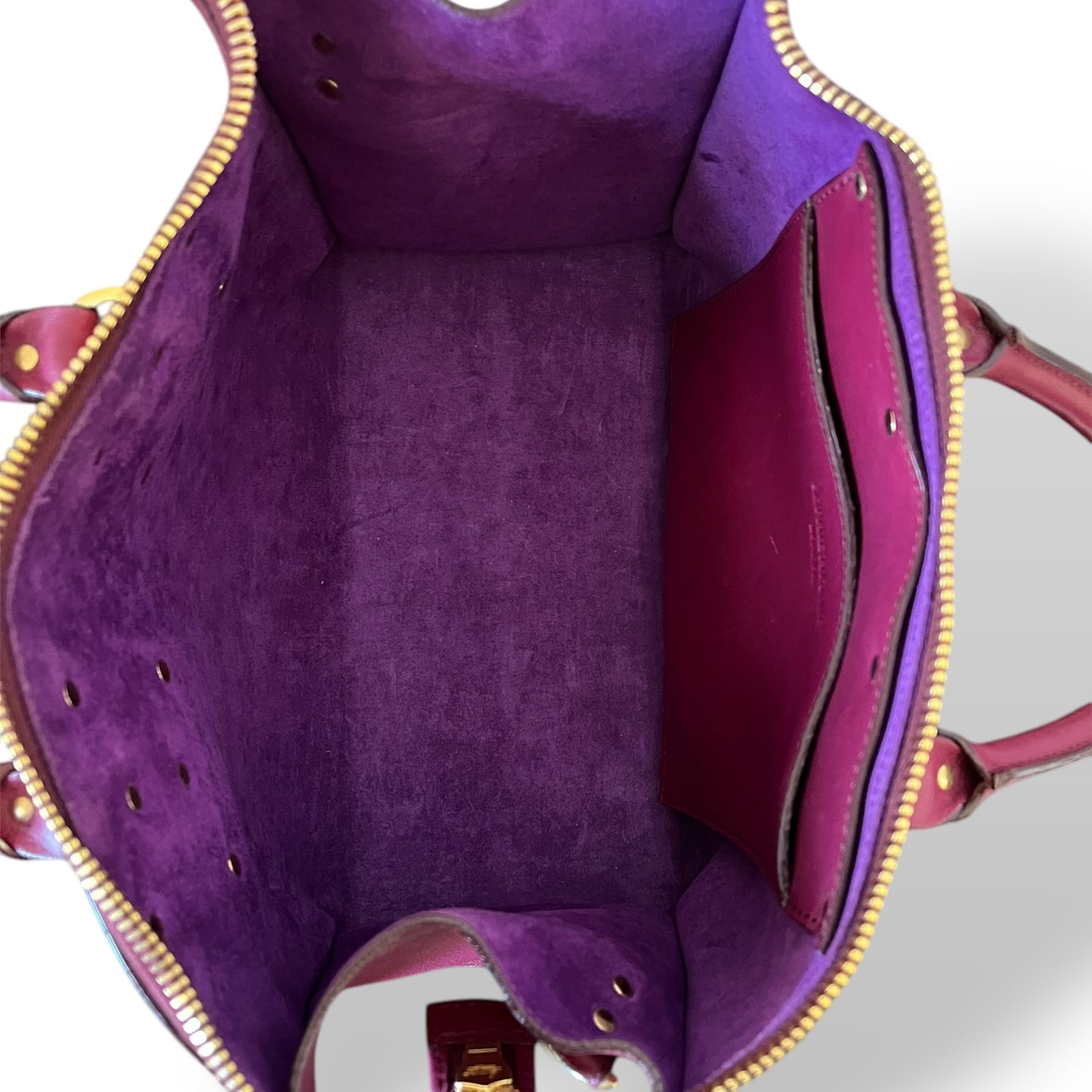 Sophie Hulme Leather Zip Bowler Bag