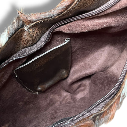 Vintage Cowhide Fur Hobo Bag