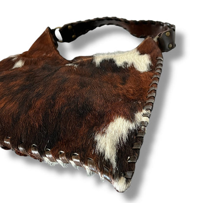 Vintage Cowhide Fur Hobo Bag