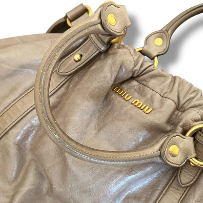 Miu Miu Vitello Lux Tote Bag