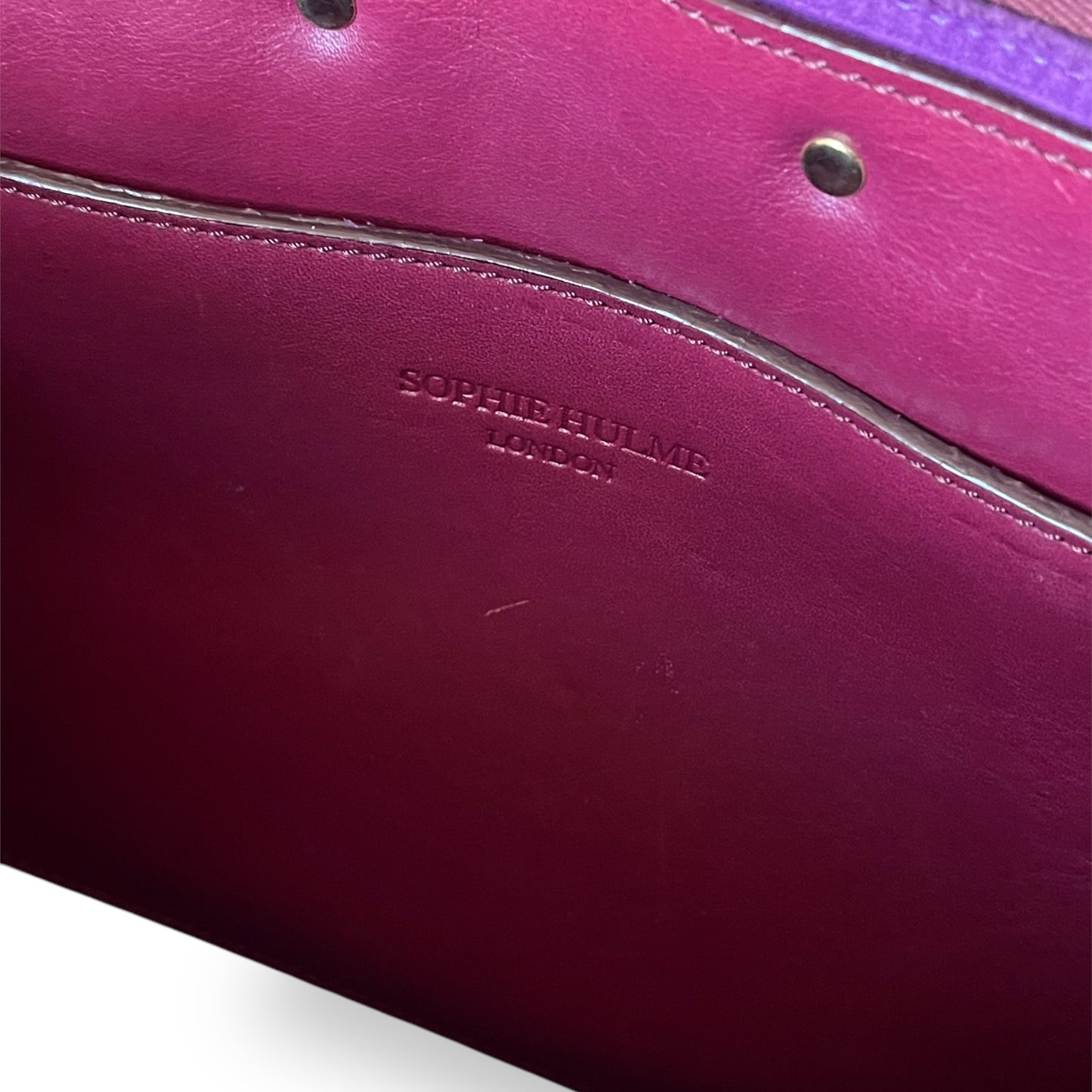 Sophie Hulme Leather Zip Bowler Bag