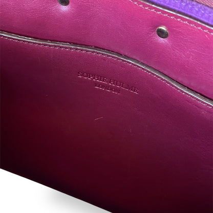 Sophie Hulme Leather Zip Bowler Bag