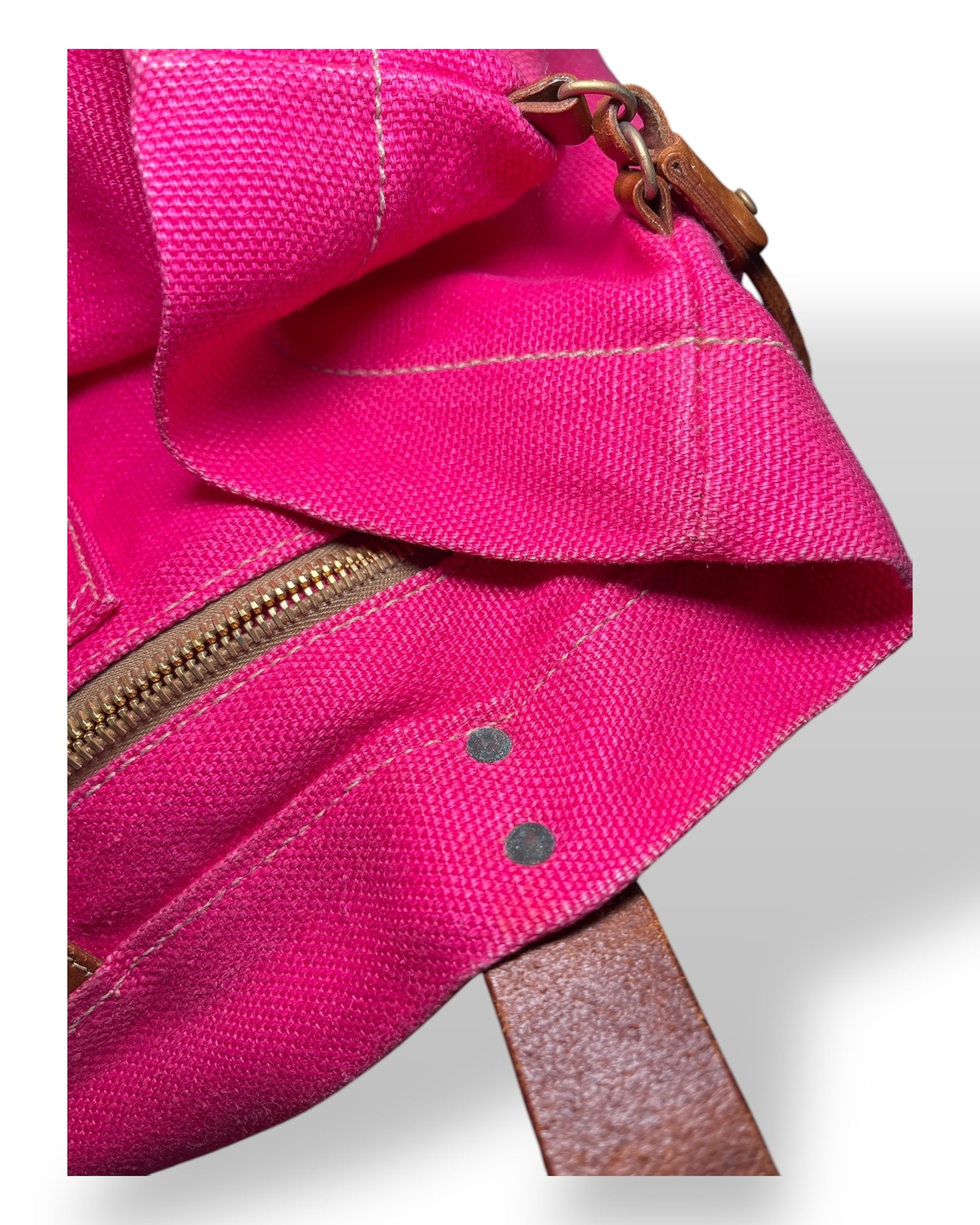 Miu Miu Magenta 90s Linen Tote Bag