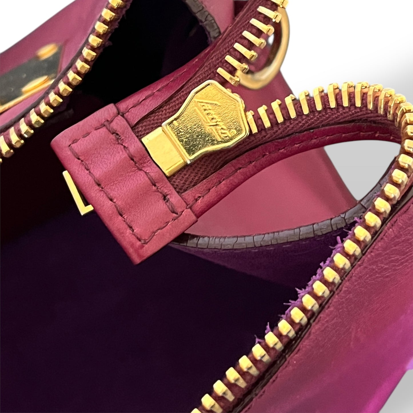 Sophie Hulme Leather Zip Bowler Bag