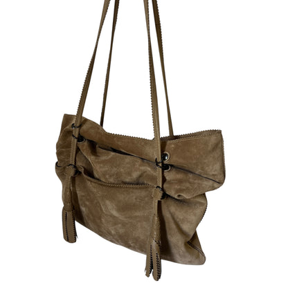 Bottega Veneta Fringe Suede Tote Bag