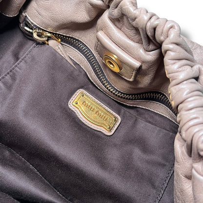 Miu Miu Vitello Lux Tote Bag