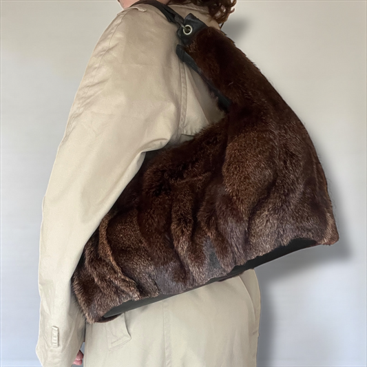 Vintage Fur Shoulder Bag