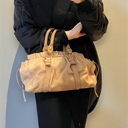 Miu Miu Vitello Gathered Bag